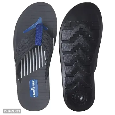 Creation Garg Men's Flip Flop for Outdoor (Grey & Blue)-thumb5