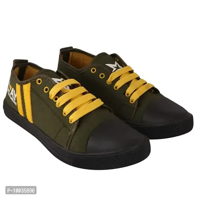 FOOT STAIR Men's PVC Sneakers | Mehndi | 10