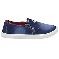 Creation Garg Slip-on Sneaker Outdoor Shoes for Men and Boys- Denim Blue-thumb3