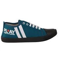 FOOT STAIR Men's PVC Sneakers | Turquoise | 9-thumb1