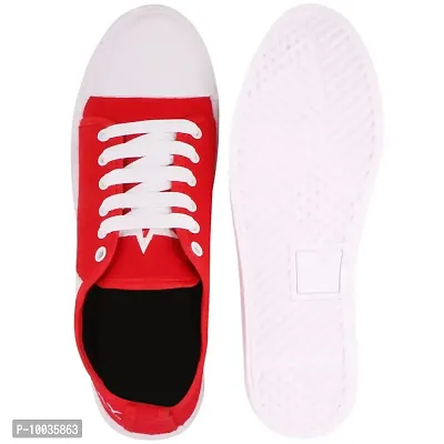 Creations Garg Men PVC Sole Casual Shoes Lastest (RED_8)-T4 Play RED_8-thumb2