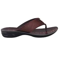 FOOT STAIR Women?s Casual Flip Flop (Brown)-thumb4