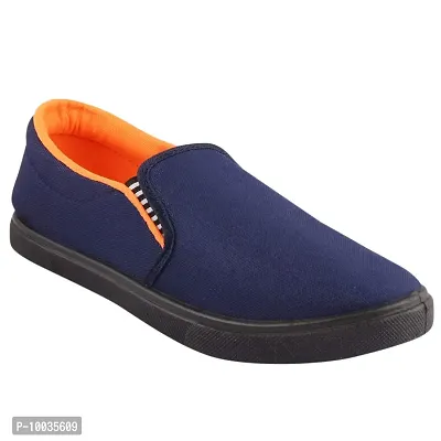 Creation Garg Men's Captain Casual Shoes (Orange  Blue)-thumb3