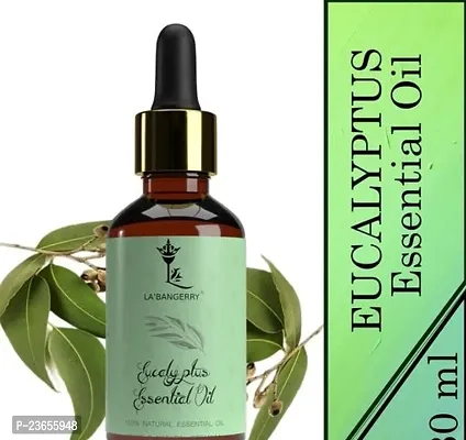 Eucalyptus Essential Oil For Steam Inhalation, (Nilgiri Tel) Cold And Cough, Undiluted Therapeutic Grade, Hair, Face And Diffuser Clear Breathing, Acne, Oily And Sensitive Skin - (Pack Of 1)( 30Ml Glass Bottel) Essential Oil-thumb0