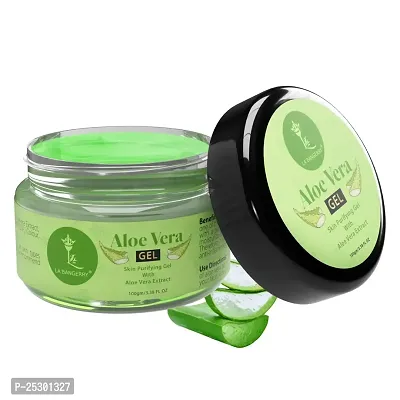 Labangerry Pure Aloe Vera Skin Gel 500g For Face  Hair | Hydrating, Moisturizing, Soothing Skin | Multipurpose Gel, 100gm