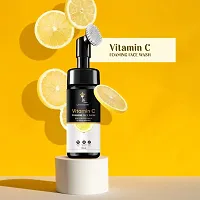 Labangerry Vitamin C Face Wash with Foaming Silicone Cleanser Brush Powered by Vitamin C  Orange - 150ml-thumb3