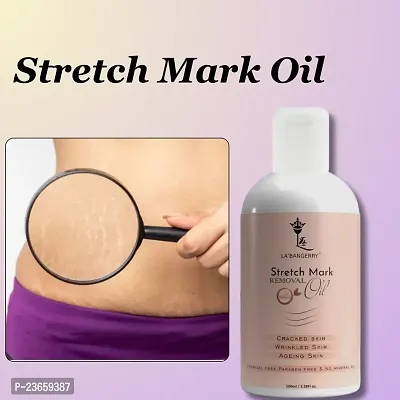 Present Top Branded Repair Stretch Marks Removal | Natural Heal Pregnancy Breast, Hip, Legs, Mark Oil | Cracked Skin | Wrinkled Skin | Ageing Skin | (100Ml) Pack Of 1-thumb0