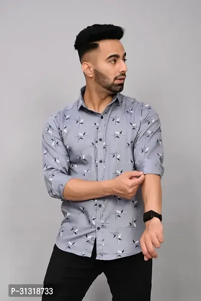 Well Printed Men's Shirt-thumb0