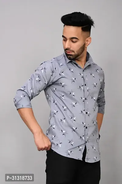 Well Printed Men's Shirt-thumb2