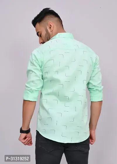 Line Printed Men's Shirt-thumb3