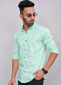 Line Printed Men's Shirt-thumb1