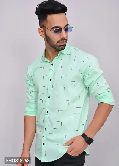 Line Printed Men's Shirt-thumb2