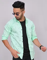 Line Printed Men's Shirt-thumb3