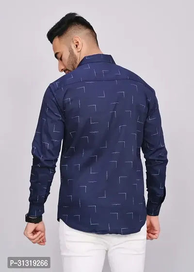 Line Printed Men's Shirt-thumb3