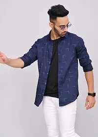 Line Printed Men's Shirt-thumb1