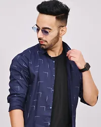 Line Printed Men's Shirt-thumb3