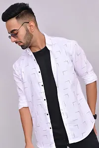 Line Printed Men's Shirt-thumb1