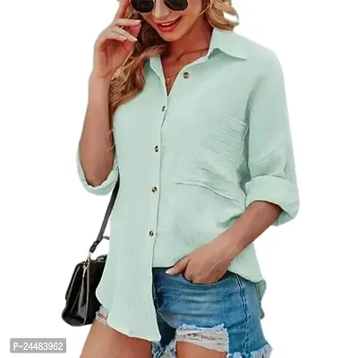 A.S Enterprises Women and Girls Fancy Women Formal Shirt | Shirts for Women Stylish Western | Women Shirts Stylish Western-thumb2