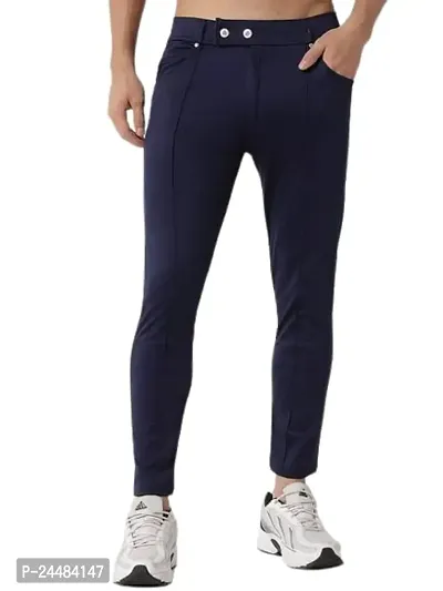 A.S Enterprises Men's Regular Fit Causal Trouser | Men Dress Pants | Men's Cotton Slim Fit Casual Chinos Trousers Stretch-thumb0