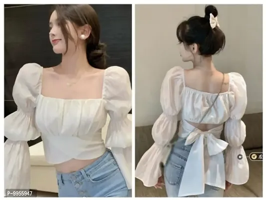 Womens Summer Off Shoulder Low Cut Tie Back Strapless Crop Tops