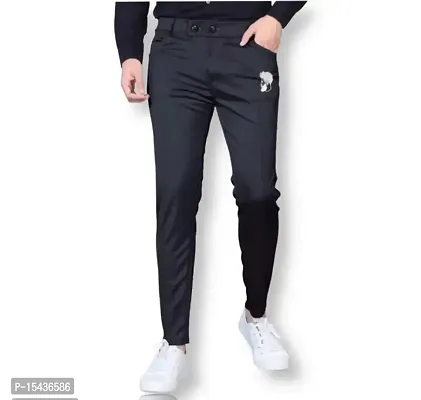 Fancy Lycra Casual Trousers For Men-thumb3