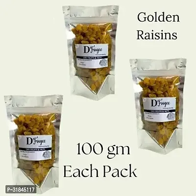 Fresh Golden Raisins 100 gm Each Pack of 3