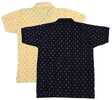 NeuVin Polo Tshirts for Boys (Pack of 2) Navy Blue, Yellow-thumb1