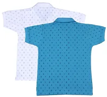 NeuVin Polo Tshirts for Boys (Pack of 2) Sky Blue, White-thumb1