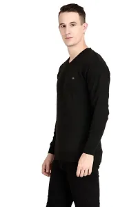 Neuvin Men's Woollen Pullover Plain Cardigan (Black, Free Size)-thumb1