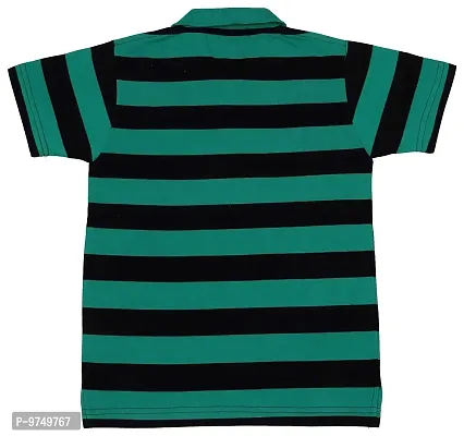 NeuVin Cotton Polo Tshirts for Boys D Green-thumb2