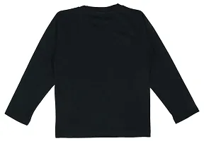 NeuVin Full Sleeves Black Cotton Tshirts for Boys-thumb1