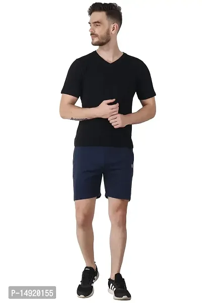 NEUVIN Men's Regular Fit Cotton Shorts-thumb2