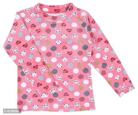 NeuVin Printed Sweatshirts for Girls Peach-thumb0