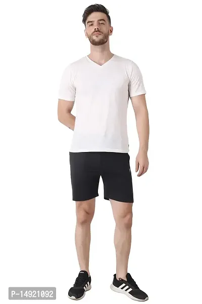 NEUVIN Men's Regular Fit Cotton Shorts-thumb2