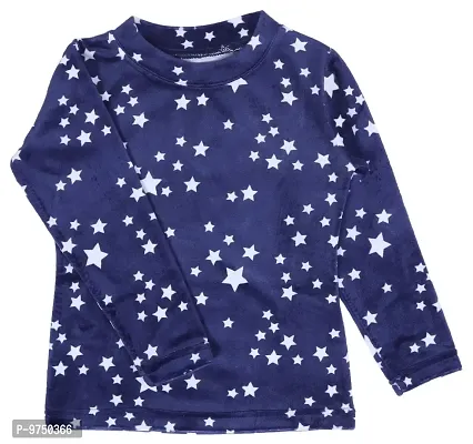 NeuVin Printed Sweatshirts for Girls Navy Blue-thumb0