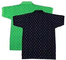 NeuVin Cotton Polo Tshirts for Boys (Pack of 2) Navy Blue, Green-thumb1