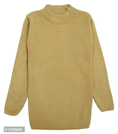 NEUVIN Girls Plain Woollen Pullovers/Sweater Red-thumb0