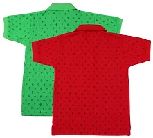 NeuVin Polo Tshirts for Boys (Pack of 2) Red, Green-thumb1