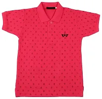NeuVin Polo Tshirts for Boys (Pack of 2) Red, Pink-thumb2