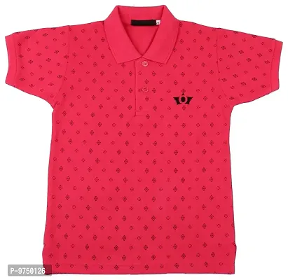 NeuVin Polo Tshirts for Boys (Pack of 2) Red, Pink-thumb3