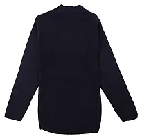NEUVIN Girls Plain Woollen Pullovers/Sweater Black-thumb1