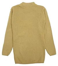 NEUVIN Girls Plain Woollen Pullovers/Sweater White-thumb1
