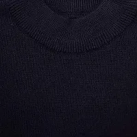 NEUVIN Girls Plain Woollen Pullovers/Sweater Black-thumb2