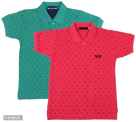 NeuVin Polo Tshirts for Boys (Pack of 2)-thumb0