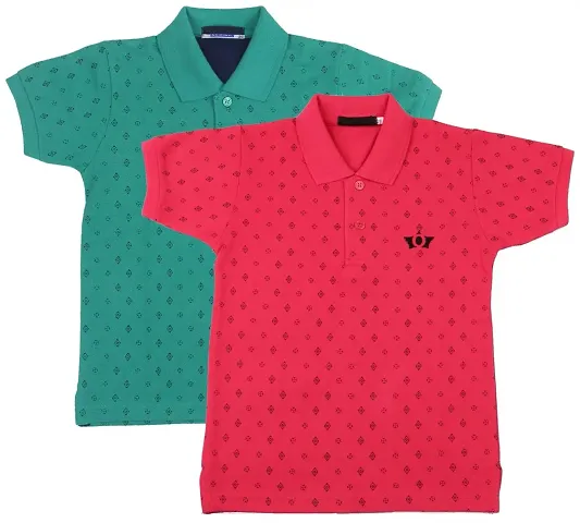 NeuVin Polo Tshirts for Boys (Pack of 2)