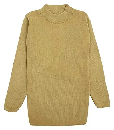 NEUVIN Girls Plain Woollen Pullovers/Sweater