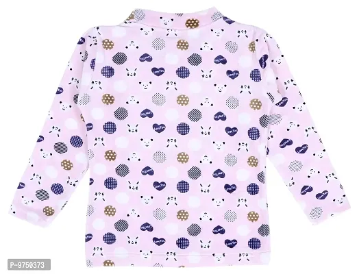 NeuVin Printed Sweatshirts for Girls Pink-thumb3