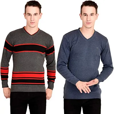 NeuVin Stylish Pullovers/Sweaters for Men (Pack of 2)