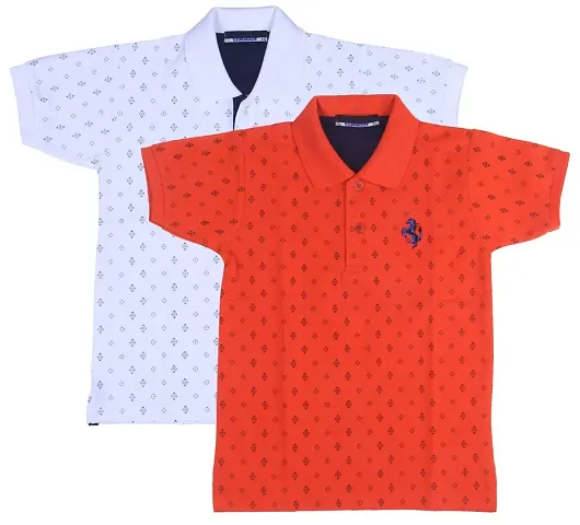 NeuVin Polo Tshirts for Boys (Pack of 2)