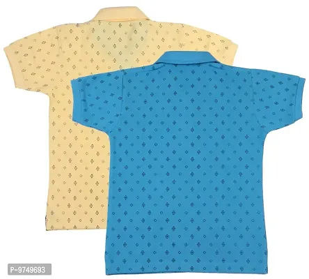 NeuVin Cotton Polo Tshirts for Boys (Pack of 2)-thumb2